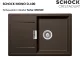 ❎ SCHOCK Kchensple Mono D-100 Cristadur Nano-Granitsple / Einbausple mit Drehexcenter