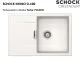 ❎ SCHOCK Kchensple Mono D-100 Cristadur Nano-Granitsple / Einbausple mit Drehexcenter
