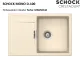 SCHOCK K�chensp�le Mono D-100 Cristadur� Nano-Granitsp�le / Einbausp�le mit Drehexcenter