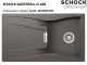SCHOCK Kchensple Waterfall D-100 Cristadur Nano-Granitsple / Einbausple mit Drehknopfventil