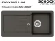 SCHOCK Kchensple Typos D-100S Cristalite Granitsple / Einbausple Basic Line mit Drehexcenter