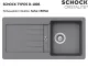 SCHOCK Kchensple Typos D-100S Cristalite Granitsple / Einbausple Basic Line mit Drehexcenter