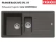 FRANKE Kchensple Basis BFG 651-97 Fragranit+ Einbausple / Granitsple mit Siebkorb als Drehknopfventil