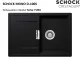 ❎ SCHOCK Kchensple Mono D-100S Cristadur Nano-Granitsple / Einbausple mit Drehexcenter