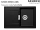 ❎ SCHOCK Kchensple Mono D-100S Cristadur Nano-Granitsple / Einbausple mit Drehexcenter