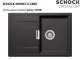 ❎ SCHOCK Kchensple Mono D-100S Cristadur Nano-Granitsple / Einbausple mit Drehexcenter