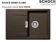 ❎ SCHOCK Kchensple Mono D-100S Cristadur Nano-Granitsple / Einbausple mit Drehexcenter