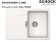 ❎ SCHOCK Kchensple Mono D-100S Cristadur Nano-Granitsple / Einbausple mit Drehexcenter