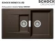 SCHOCK Kchensple Mono D-150 Cristadur Nano-Granitsple / Einbausple mit Drehexcenter