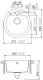 SCHOCK Kchensple Manhattan R-100 Cristalite Granitsple / Rundbecken Basic Line mit Drehexcenter