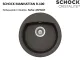 SCHOCK Kchensple Manhattan R-100 Cristalite Granitsple / Rundbecken Basic Line mit Drehexcenter