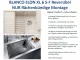 BLANCO Elon XL 6 S-F Silgranit PuraDurII Granitsple Flchenbndig Ablaufsystem InFino mit Drehknopfventil