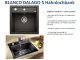 BLANCO Kchensple Dalago 5 Silgranit PuraDurII Granitsple / Einbausple mit Drehknopfventil