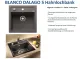 BLANCO Kchensple Dalago 5 Silgranit PuraDurII Granitsple / Einbausple mit Drehknopfventil