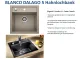 BLANCO Kchensple Dalago 5 Silgranit PuraDurII Granitsple / Einbausple mit Drehknopfventil