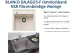 BLANCO Kchensple Dalago 5 F Silgranit PuraDurII Granitsple Flchenbndig mit Hahnlochbank und Drehknopfventil
