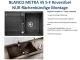 10062; BLANCO Kchensple Metra 45 S-F Silgranit PuraDurII Granitsple Flchenbndig mit Drehknopfventil