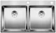 BLANCO Kchensple Andano 400/400-IF/A Edelstahlsple / Doppelsple Flachrand mit Ablaufsystem InFino und PushControl