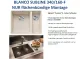 BLANCO Subline 340/160-F Silgranit PuraDurII Granitsple Flchenbndig Ablaufsystem InFino mit Handbettigung