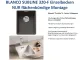 BLANCO Subline 320-F Silgranit PuraDurII Granitsple Flchenbndig Ablaufsystem InFino mit Handbettigung