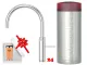 QUOOKER FUSION Round Combi (+) B Einhebelmischer Chrom & 100�C Armatur Kochendwasserhahn (COMBI+FNRCHR)