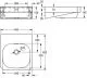 KWC PROFESSIONAL Anima Einzelwaschtisch WT400C fr Wandmontage fugenlos eingeschweites Becken ohne Hahnlochbohrung
