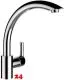 LAUFEN ARWA Kchenarmatur Surf HF919615100001 Chrom Einhebelmischer / Spltischarmatur mit Zugauslauf