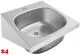 KWC PROFESSIONAL Anima Einzelwaschtisch WT400A-M fr Wandmontage fugenlos eingeschweites Becken mit Armaturenbohrung  35mm