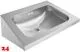 KWC PROFESSIONAL Anima Einzelwaschtisch WT500A fr Wandmontage fugenlos eingeschweites Becken ohne Hahnlochbohrung