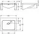 KWC PROFESSIONAL Anima Einzelwaschtisch WT500A fr Wandmontage fugenlos eingeschweites Becken ohne Hahnlochbohrung