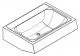 KWC PROFESSIONAL Anima Waschtisch CM700N Einzelwaschtisch CONFORT f�r Wandmontage ohne �berlauf und ohne Hahnlochbohrung (3600005551)
