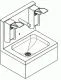KWC PROFESSIONAL Saturn Hygienewaschplatz HWTE0001 rztewaschrinne fr Wandmontage ohne berlauf