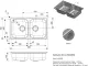 REGINOX K�chensp�le Centurio L20 Einbausp�le Edelstahl Doppelbecken mit Flachrand Siebkorb als Stopfenventil