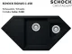 SCHOCK Kchensple Signus C-150 Cristadur Nano-Granitsple / Ecksple mit Drehexcenter