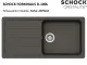 SCHOCK Kchensple Formhaus D-100L Cristalite Granitsple / Einbausple Basic Line mit Drehexcenter