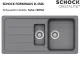✅ SCHOCK Kchensple Formhaus D-150L Cristalite Granitsple / Einbausple Basic Line mit Drehexcenter
