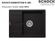 SCHOCK Kchensple Manhattan D-100 Cristalite Granitsple / Einbausple Basic Line mit Drehexcenter