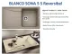 BLANCO Kchensple Sona 5 S Silgranit PuraDurII Granitsple / Einbausple mit Handbettigung