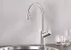 BLANCO Kchenarmatur Carena-S Chrom Einhebelmischer / Spltischarmatur mit Zugauslauf als verdeckter Auslauf
