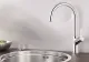 BLANCO Kchenarmatur Carena Chrom Einhebelmischer / Spltischarmatur mit Festauslauf 360 schwenkbarer Auslauf