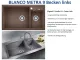 BLANCO Kchensple Metra 9 Silgranit PuraDurII Granitsple / Einbausple mit Handbettigung