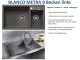 BLANCO Kchensple Metra 9 Silgranit PuraDurII Granitsple / Einbausple mit Handbettigung