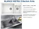 BLANCO Kchensple Metra 9 Silgranit PuraDurII Granitsple / Einbausple mit Handbettigung