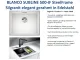 BLANCO Subline 500-IF SteelFrame Materialmix Silgranit mit Edelstahl Einbausple mit Ablaufsystem InFino OEX