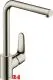 HANSGROHE Kchenarmatur Focus M41 Edelstahl Finish Einhebelmischer 280 mit Festauslauf, 1jet Schwenkbereich einstellbar (31817800)