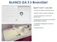 BLANCO Kchensple Zia 5 S Silgranit PuraDurII Granitsple / Einbausple mit Drehknopfventil