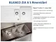 BLANCO Kchensple Zia 6 S Silgranit PuraDurII Granitsple / Einbausple mit Drehknopfventil