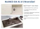 BLANCO Kchensple Zia XL 6 S Silgranit PuraDurII Granitsple / Einbausple mit Drehknopfventil