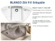 BLANCO Ecksple Zia 9 E Silgranit PuraDurII Granitsple / Einbausple mit Drehknopfventil