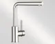 BLANCO Kchenarmatur Mila Chrom Einhebelmischer / Spltischarmatur mit Festauslauf 360 schwenkbarer Auslauf